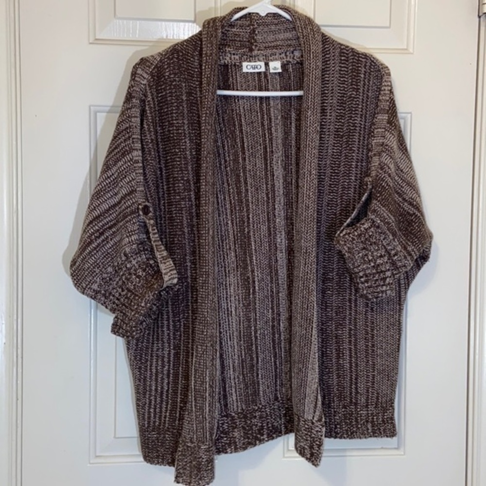 Cato • Women’s Open Front 3/4 Sleeve Acrylic blend Cardigan • Size XL - Picture 1 of 5